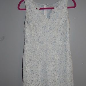 Loft white lace dress